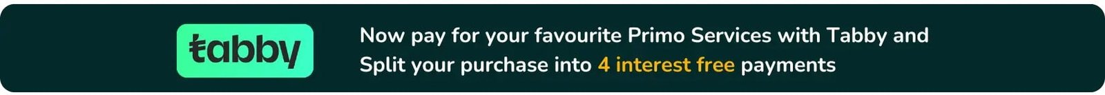 Primo Home Services Dubai Now accepts Tabby Payments